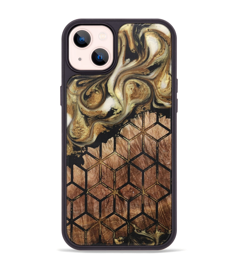 iPhone 14 Plus Wood+Resin Phone Case - Kane (Pattern, 716158)