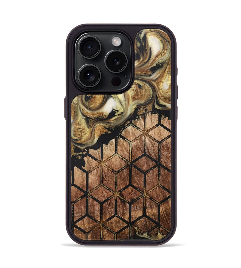 iPhone 15 Pro Wood+Resin Phone Case - Kane (Pattern, 716158)