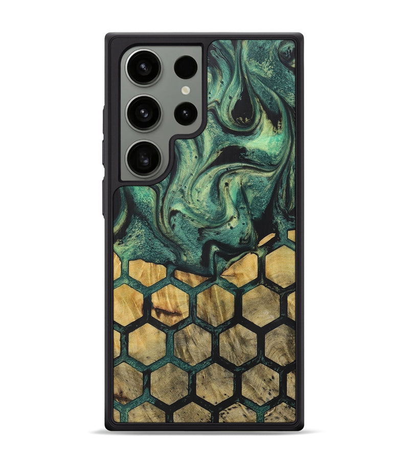 Galaxy S24 Ultra Wood+Resin Phone Case - Evie (Pattern, 716164)