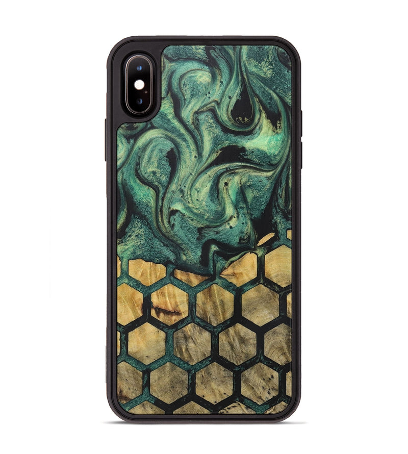 iPhone Xs Max Wood+Resin Phone Case - Evie (Pattern, 716164)