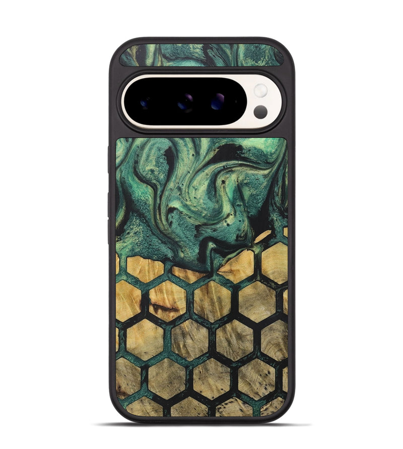 Pixel 9 Pro Wood+Resin Phone Case - Evie (Pattern, 716164)