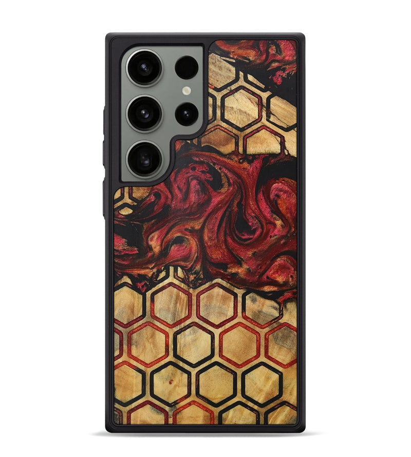 Galaxy S24 Ultra Wood+Resin Phone Case - Henrietta (Pattern, 716171)