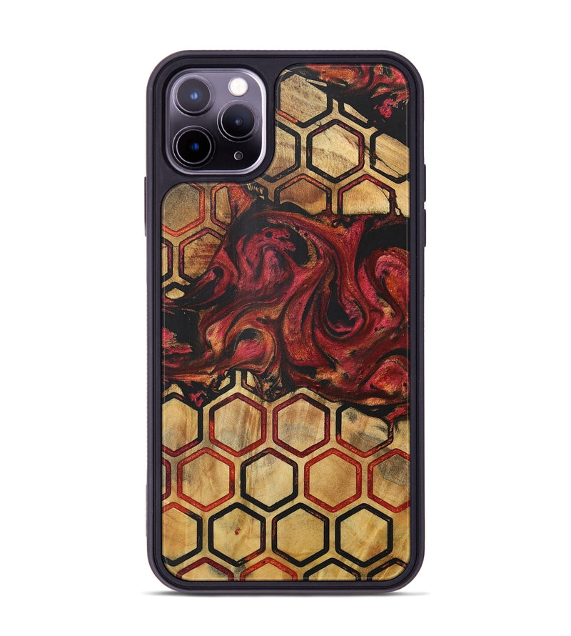 iPhone 11 Pro Max Wood+Resin Phone Case - Henrietta (Pattern, 716171)