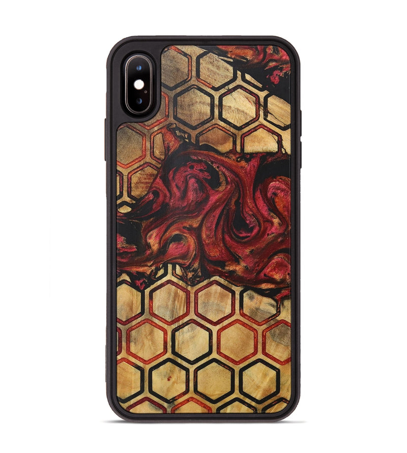 iPhone Xs Max Wood+Resin Phone Case - Henrietta (Pattern, 716171)