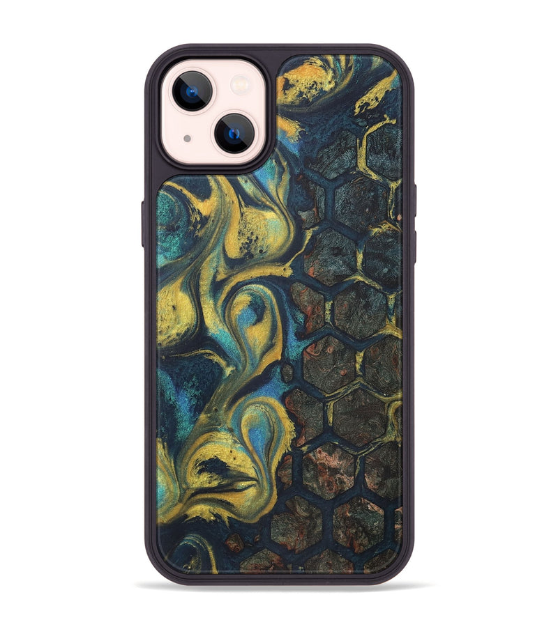 iPhone 14 Plus Wood+Resin Phone Case - Eunice (Pattern, 716173)