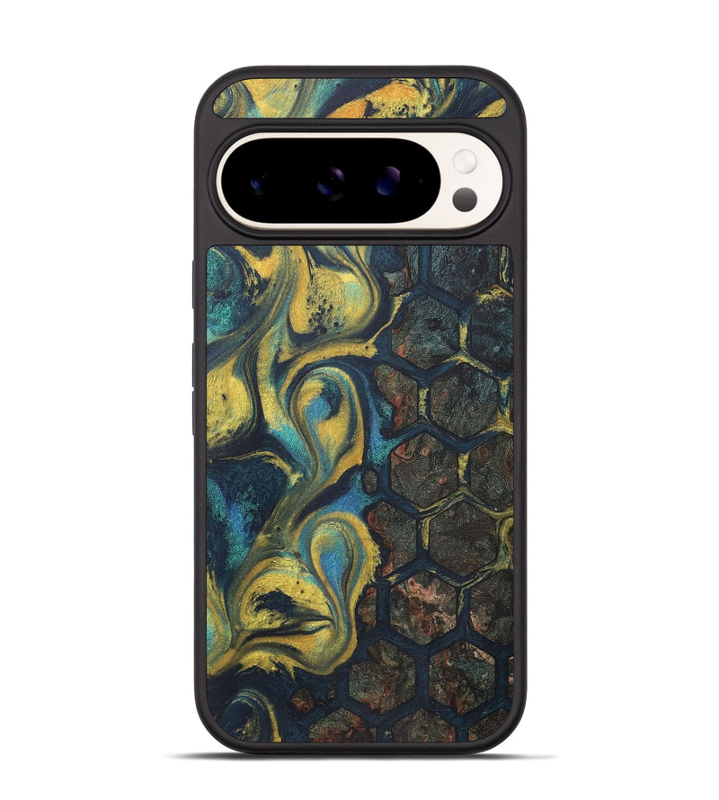 Pixel 9 Pro Wood+Resin Phone Case - Eunice (Pattern, 716173)