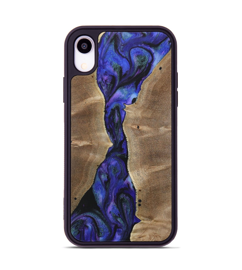 iPhone Xr Wood+Resin Phone Case - Joe (Purple, 716273)