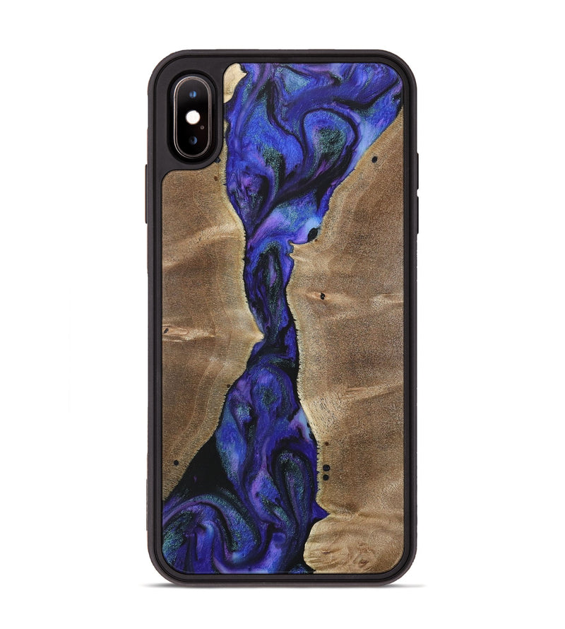 iPhone Xs Max Wood+Resin Phone Case - Joe (Purple, 716273)