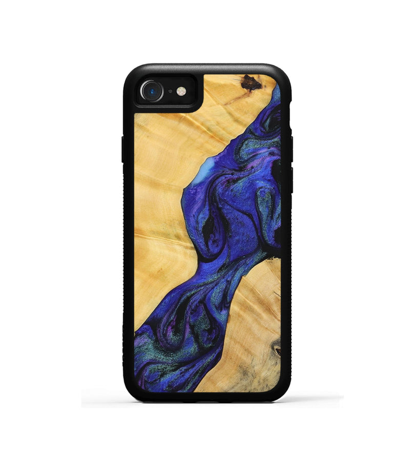 iPhone SE Wood+Resin Phone Case - Danica (Purple, 716290)