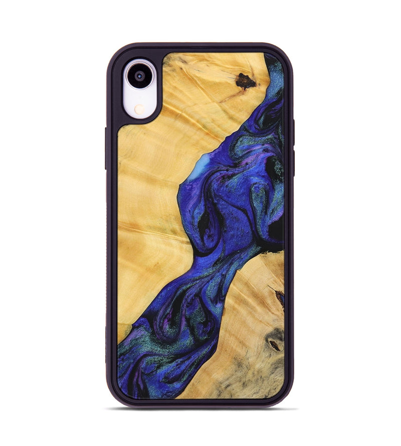 iPhone Xr Wood+Resin Phone Case - Danica (Purple, 716290)