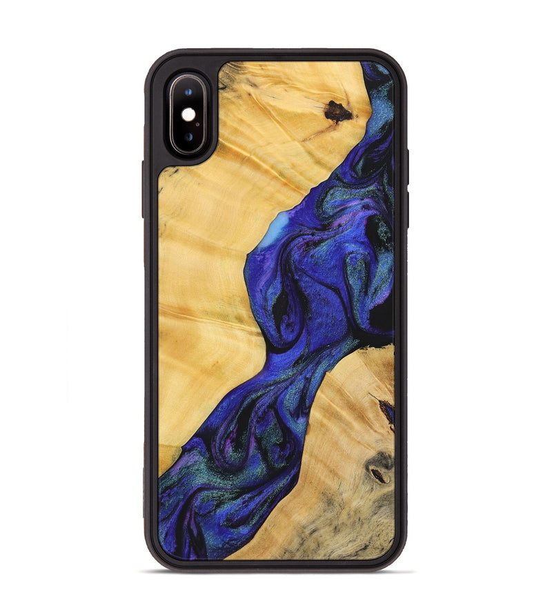 iPhone Xs Max Wood+Resin Phone Case - Danica (Purple, 716290)