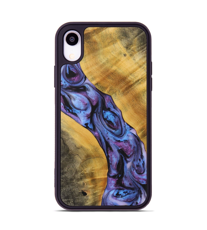 iPhone Xr Wood+Resin Phone Case - Randall (Purple, 716298)