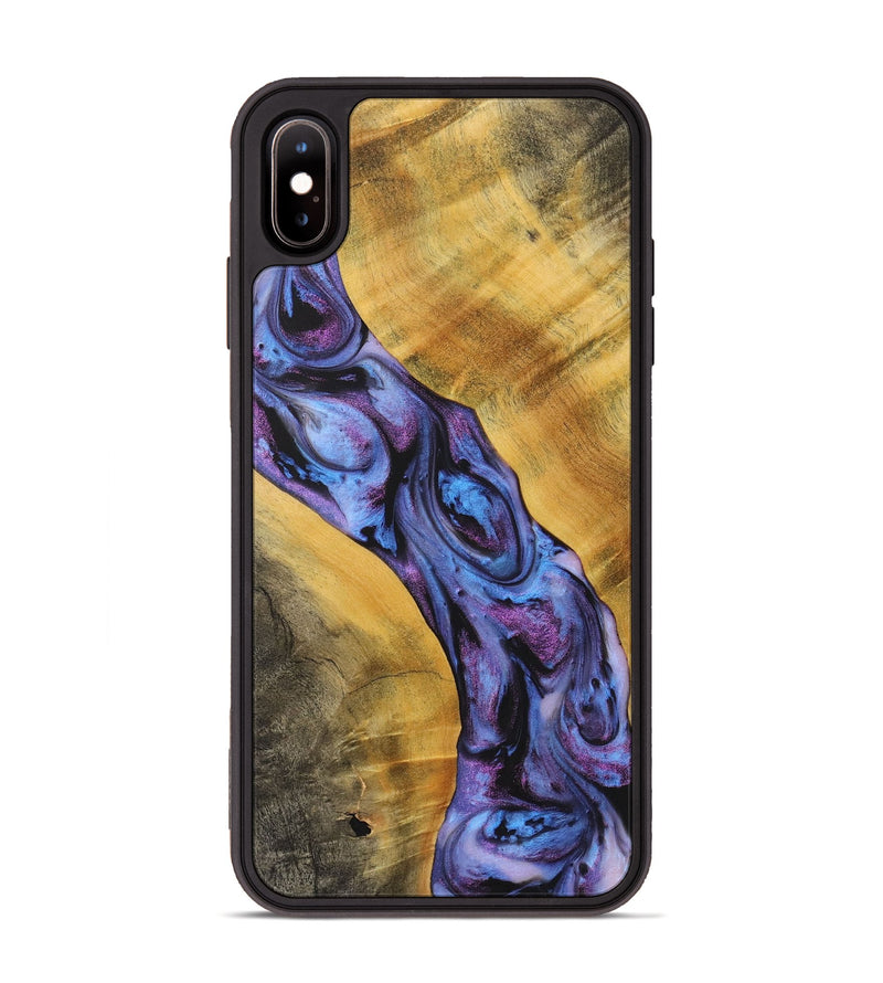 iPhone Xs Max Wood+Resin Phone Case - Randall (Purple, 716298)