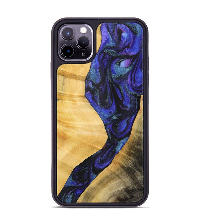 iPhone 11 Pro Max Wood+Resin Phone Case - Emersyn (Purple, 716299)