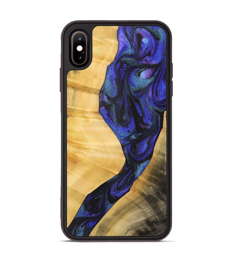 iPhone Xs Max Wood+Resin Phone Case - Emersyn (Purple, 716299)