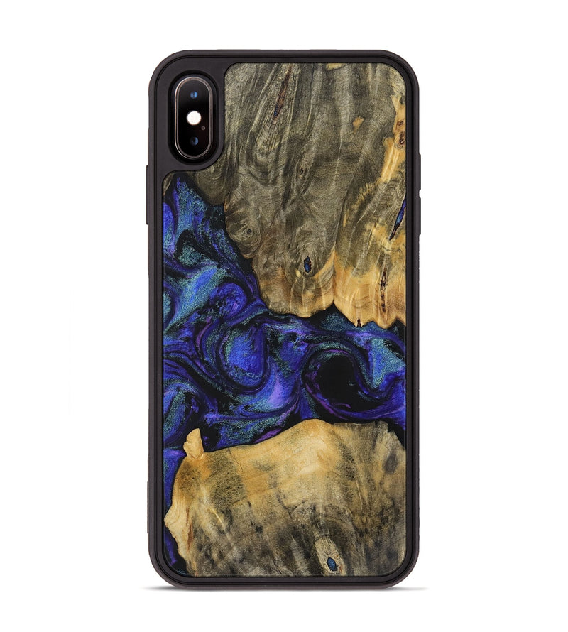 iPhone Xs Max Wood+Resin Phone Case - Lori (Purple, 716306)