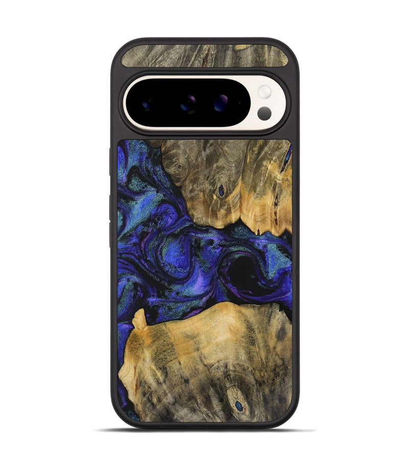 Pixel 9 Wood+Resin Phone Case - Lori (Purple, 716306)