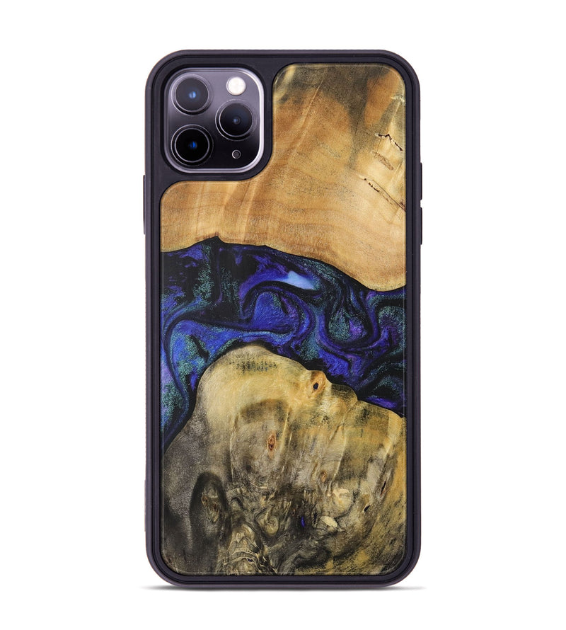 iPhone 11 Pro Max Wood+Resin Phone Case - Lennon (Purple, 716307)