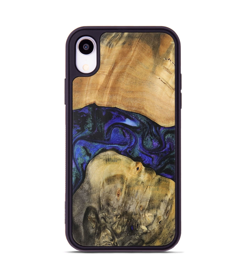 iPhone Xr Wood+Resin Phone Case - Lennon (Purple, 716307)