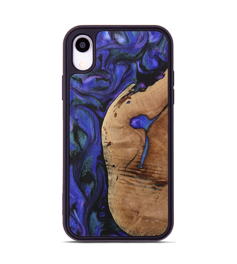 iPhone Xr Wood+Resin Phone Case - Lindsey (Purple, 716308)