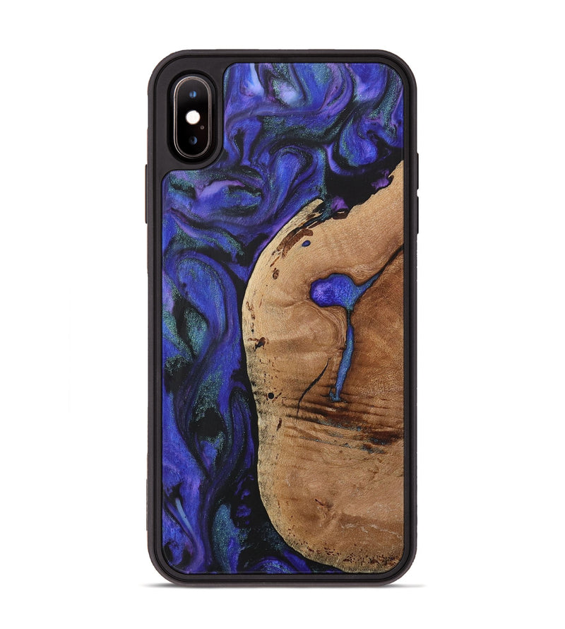 iPhone Xs Max Wood+Resin Phone Case - Lindsey (Purple, 716308)