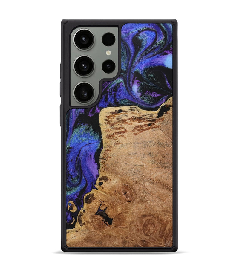 Galaxy S24 Ultra Wood+Resin Phone Case - Otis (Purple, 716309)