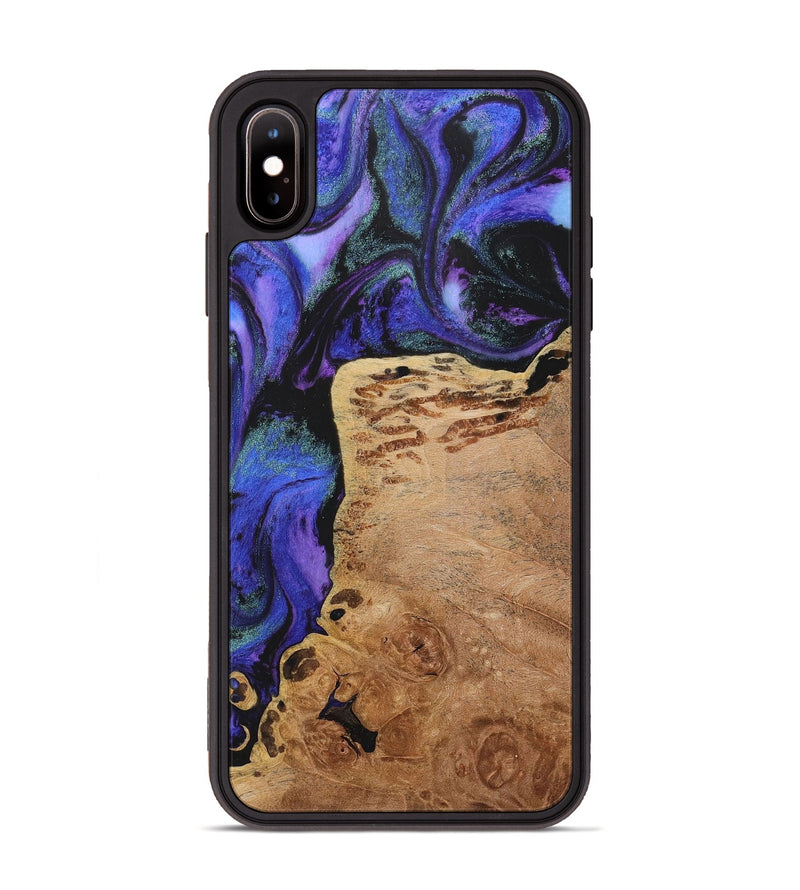 iPhone Xs Max Wood+Resin Phone Case - Otis (Purple, 716309)