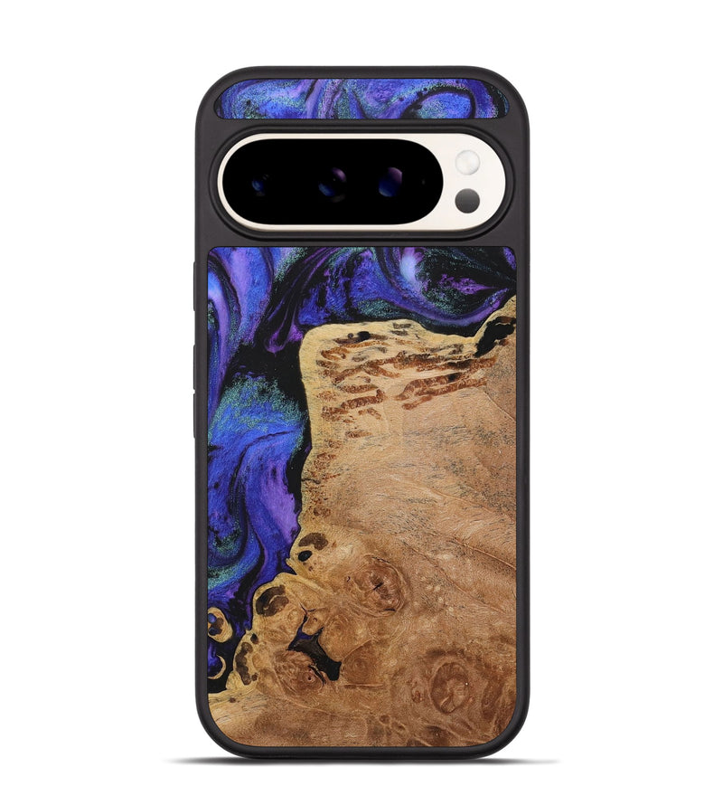 Pixel 9 Wood+Resin Phone Case - Otis (Purple, 716309)