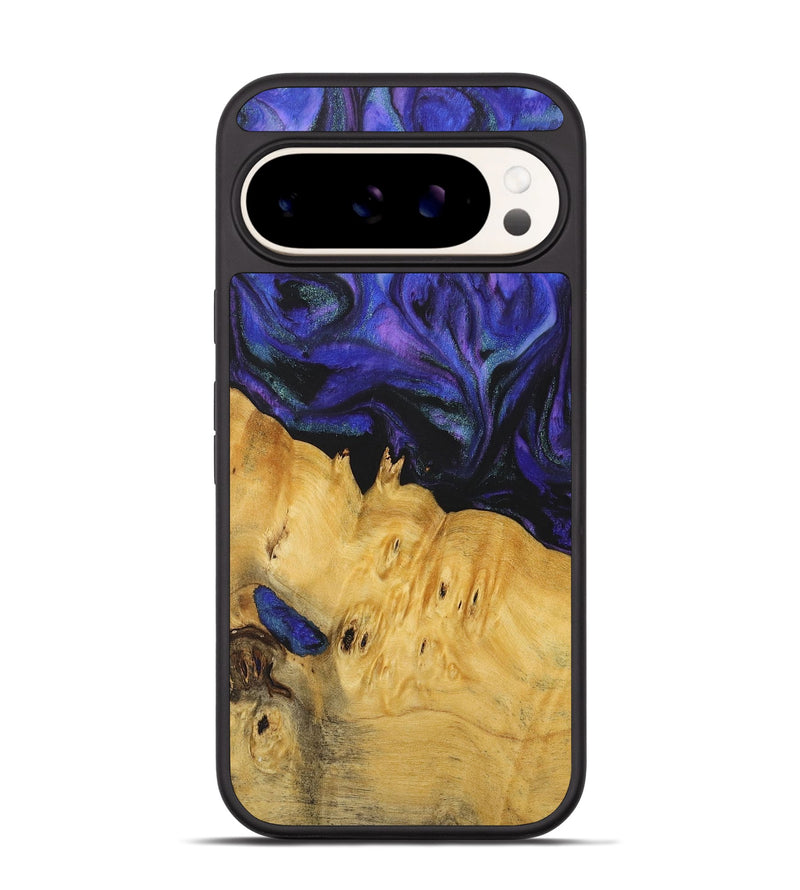 Pixel 9 Wood+Resin Phone Case - Wyatt (Purple, 716312)