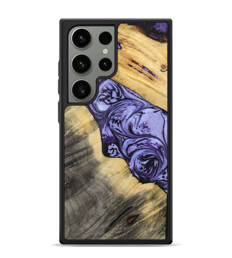 Galaxy S24 Ultra Wood+Resin Phone Case - Susie (Purple, 716322)