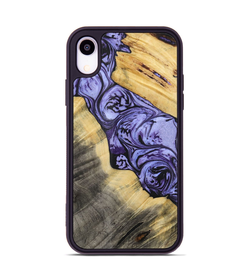 iPhone Xr Wood+Resin Phone Case - Susie (Purple, 716322)