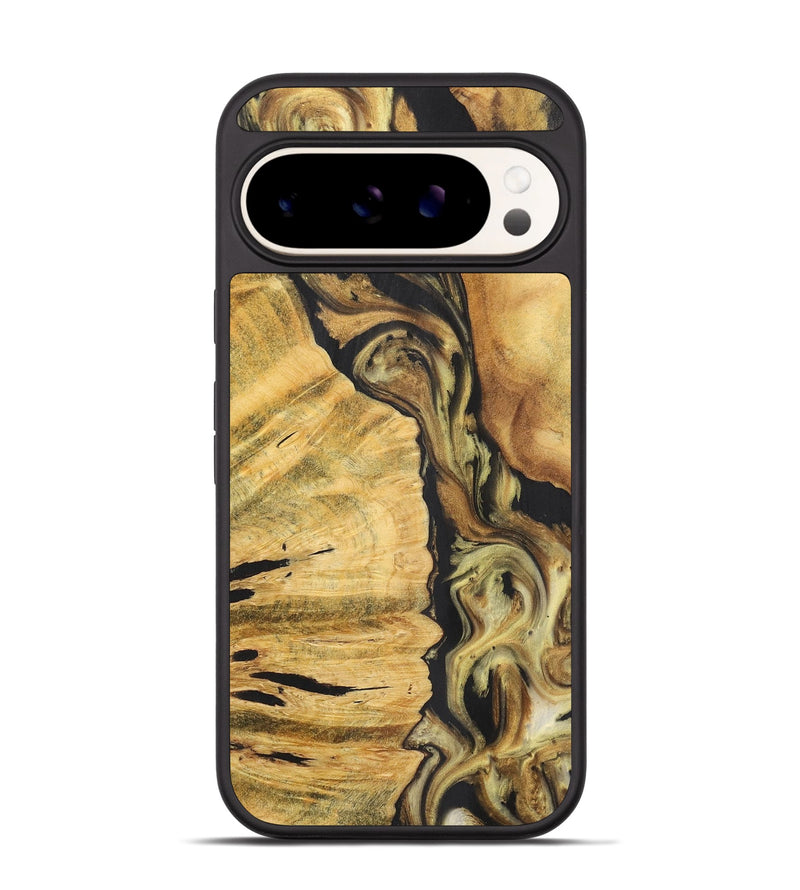 Pixel 9 Pro Wood+Resin Phone Case - Harrison (Black & White, 716330)