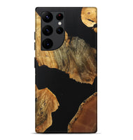 Galaxy S22 Ultra Wood+Resin Live Edge Phone Case - Lennox (Pure Black, 716406)