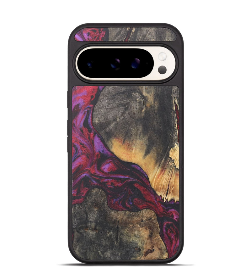 Pixel 9 Pro Wood+Resin Phone Case - Darryl (Red, 716457)