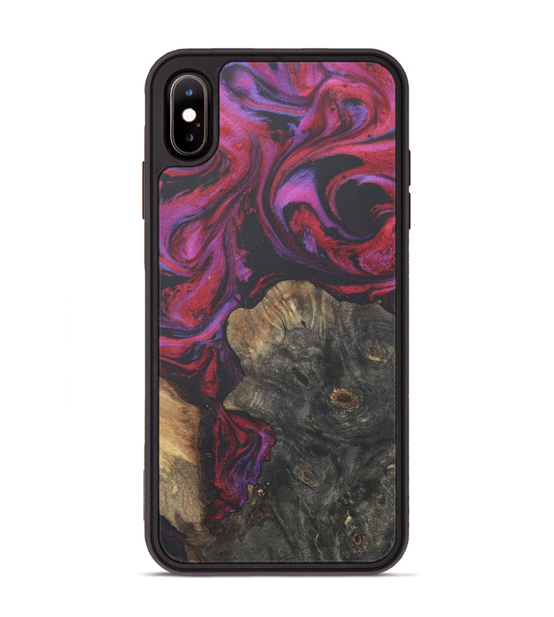 iPhone Xs Max Wood+Resin Phone Case - Dorothy (Red, 716458)