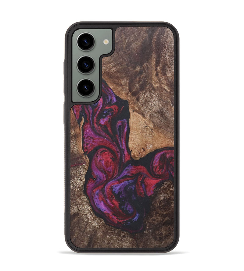 Galaxy S23 Plus Wood+Resin Phone Case - Lilith (Red, 716461)