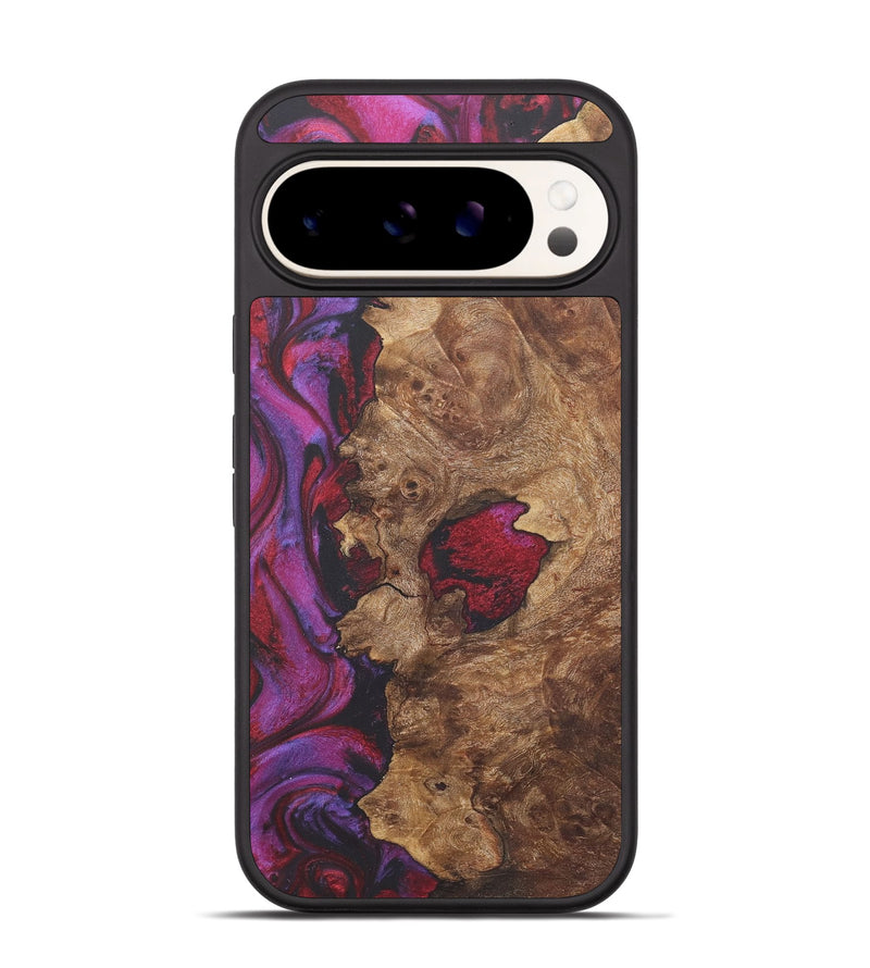 Pixel 9 Wood+Resin Phone Case - Crew (Red, 716466)