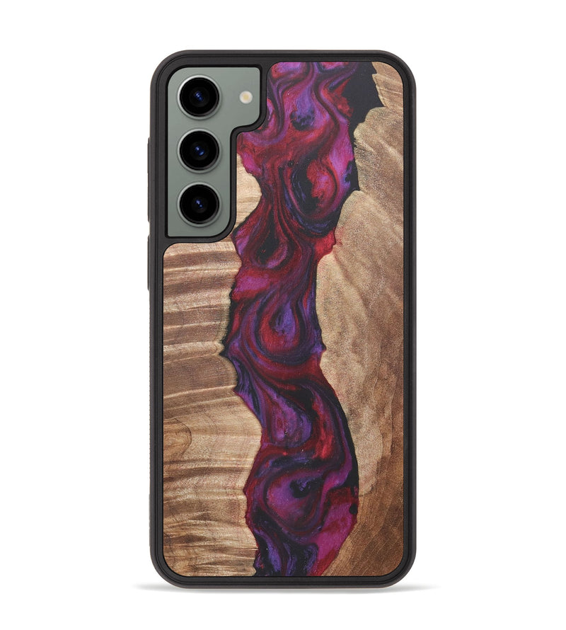 Galaxy S23 Plus Wood+Resin Phone Case - Camron (Red, 716467)