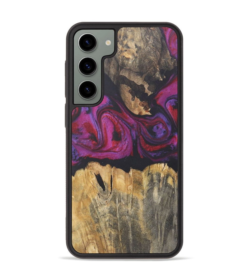 Galaxy S23 Plus Wood+Resin Phone Case - Cassandra (Red, 716471)