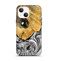 iPhone 13 Wood+Resin Live Edge Phone Case - Cairo (Black & White, 716479)