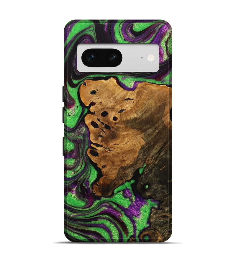 Pixel 7 Wood+Resin Live Edge Phone Case - Frankie (Purple, 716496)