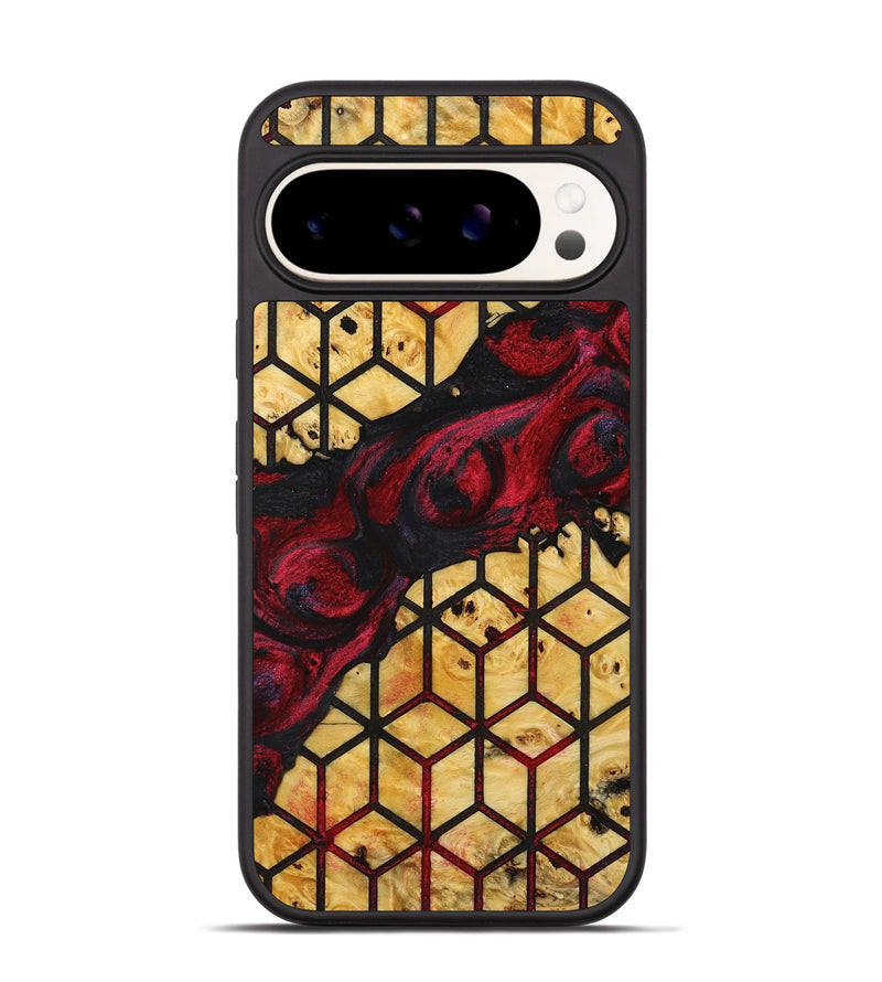 Pixel 9 Pro Wood+Resin Phone Case - Emilee (Pattern, 716519)