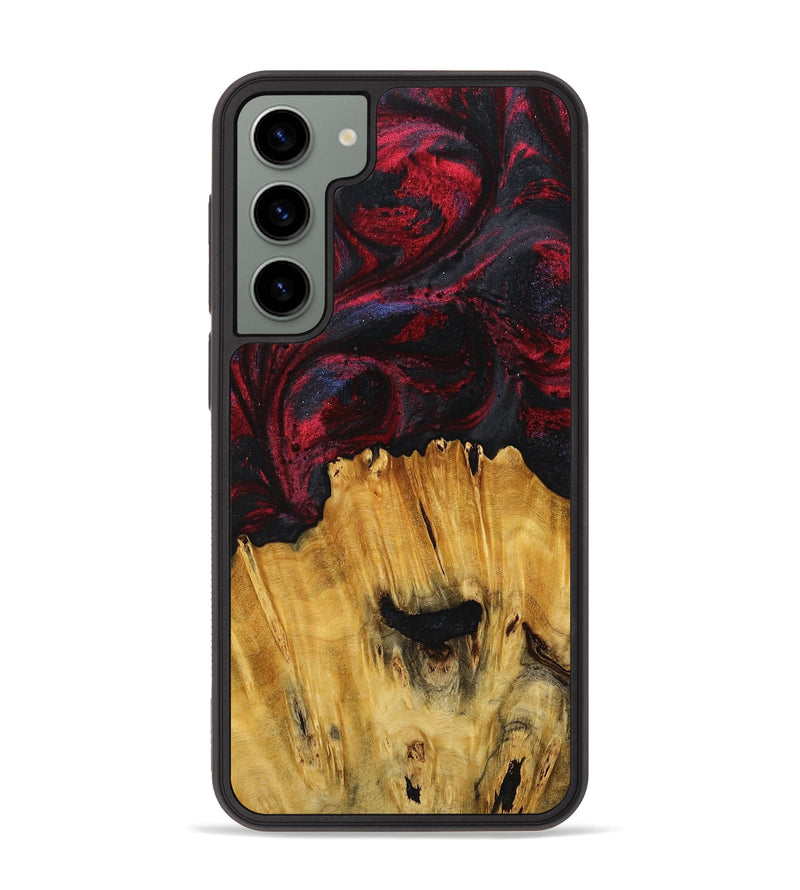 Galaxy S23 Plus Wood+Resin Phone Case - Hailee (Red, 716539)