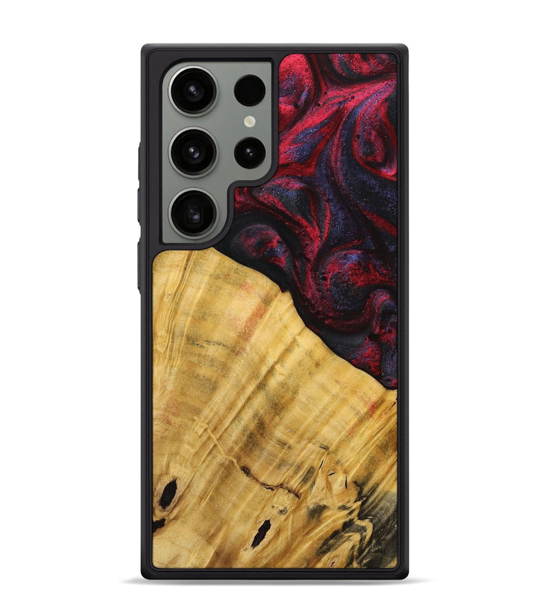 Galaxy S24 Ultra Wood+Resin Phone Case - Arnold (Red, 716546)