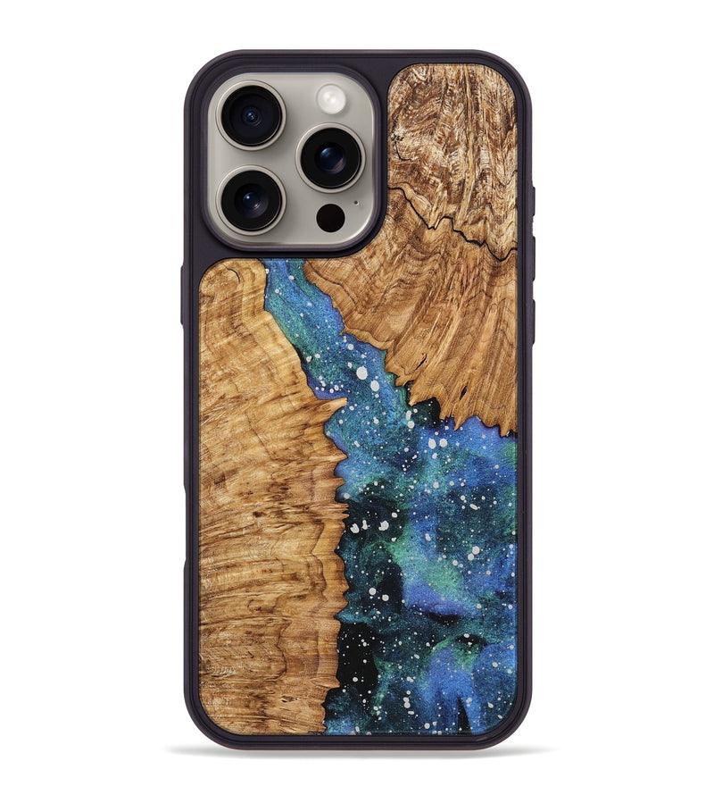 iPhone 16 Pro Max Wood+Resin Phone Case - Sherri (Cosmos, 716640)