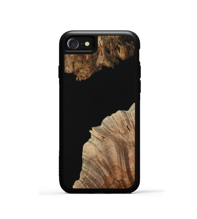 iPhone SE Wood+Resin Phone Case - Jerry (Pure Black, 716683)