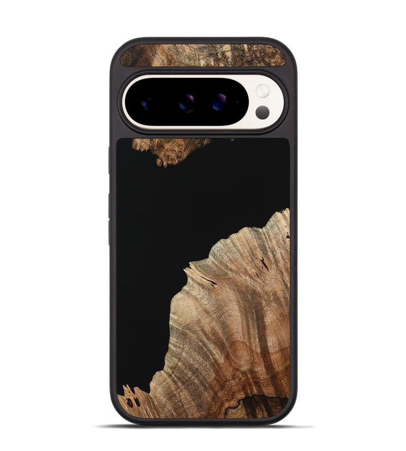 Pixel 9 Wood+Resin Phone Case - Jerry (Pure Black, 716683)