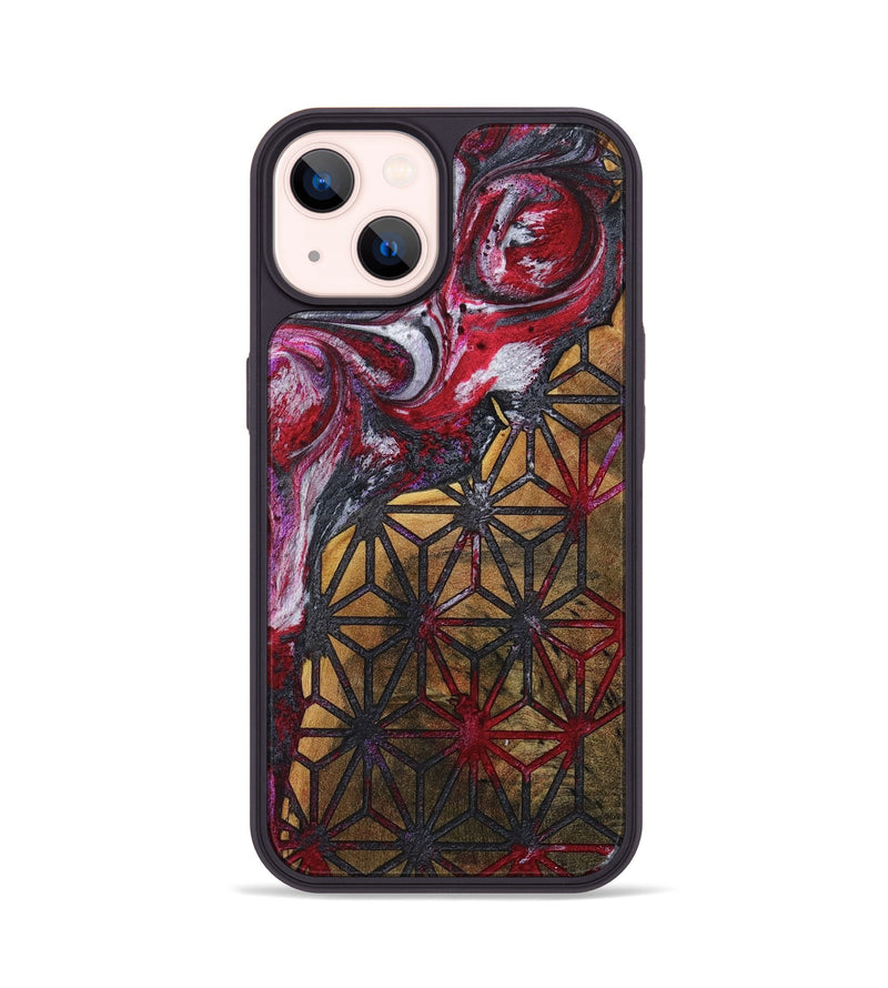 iPhone 14 Wood+Resin Phone Case - Diane (Pattern, 716732)