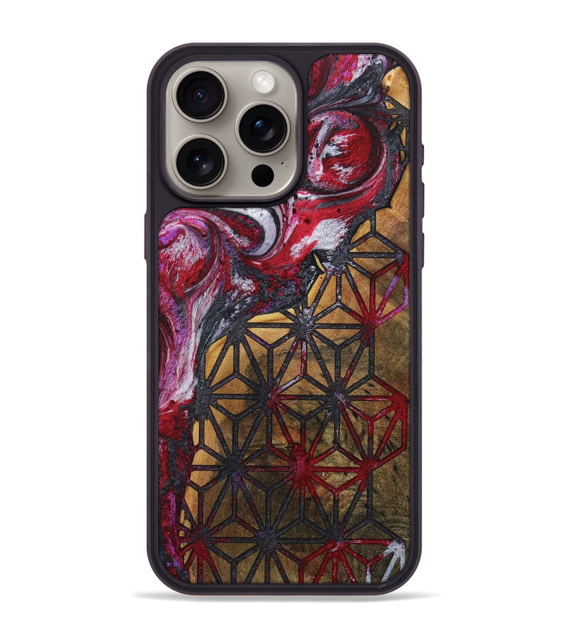 iPhone 15 Pro Max Wood+Resin Phone Case - Diane (Pattern, 716732)