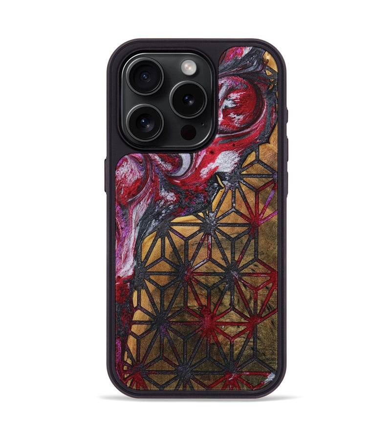 iPhone 15 Pro Wood+Resin Phone Case - Diane (Pattern, 716732)